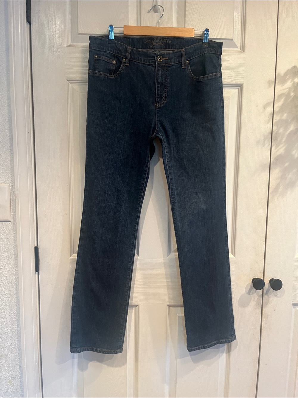 Lauren Jeans Co. Classic Straight-Leg Women's Jeans in Dark Indigo